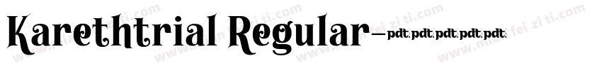 Karethtrial Regular字体转换